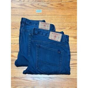 Lot of 2 Buffalo David Bitton Skinny Max Jeans Mens 34x30 Dark Wash